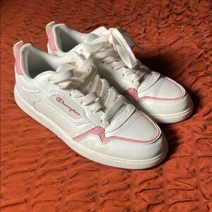 Champion White and Pink Sneakers
